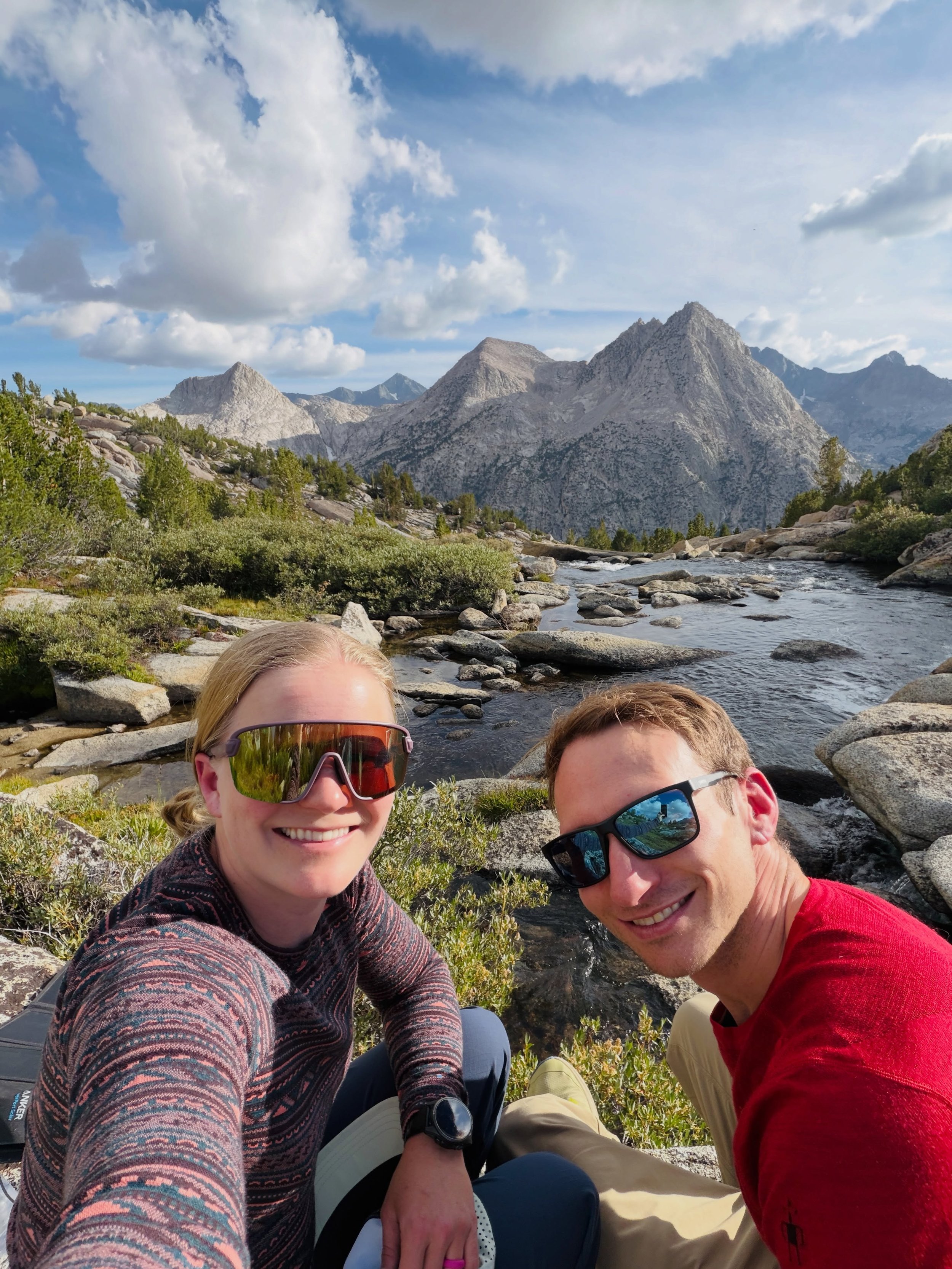 Sierra backpacking trip day 1. Last month, we headed to the California for a 6 day backpacking trip in John Muir Wilderness and Kings Canyon National Park. We had a decently big day with around 4000 ft of elevation gain and heavy packs but the effort
