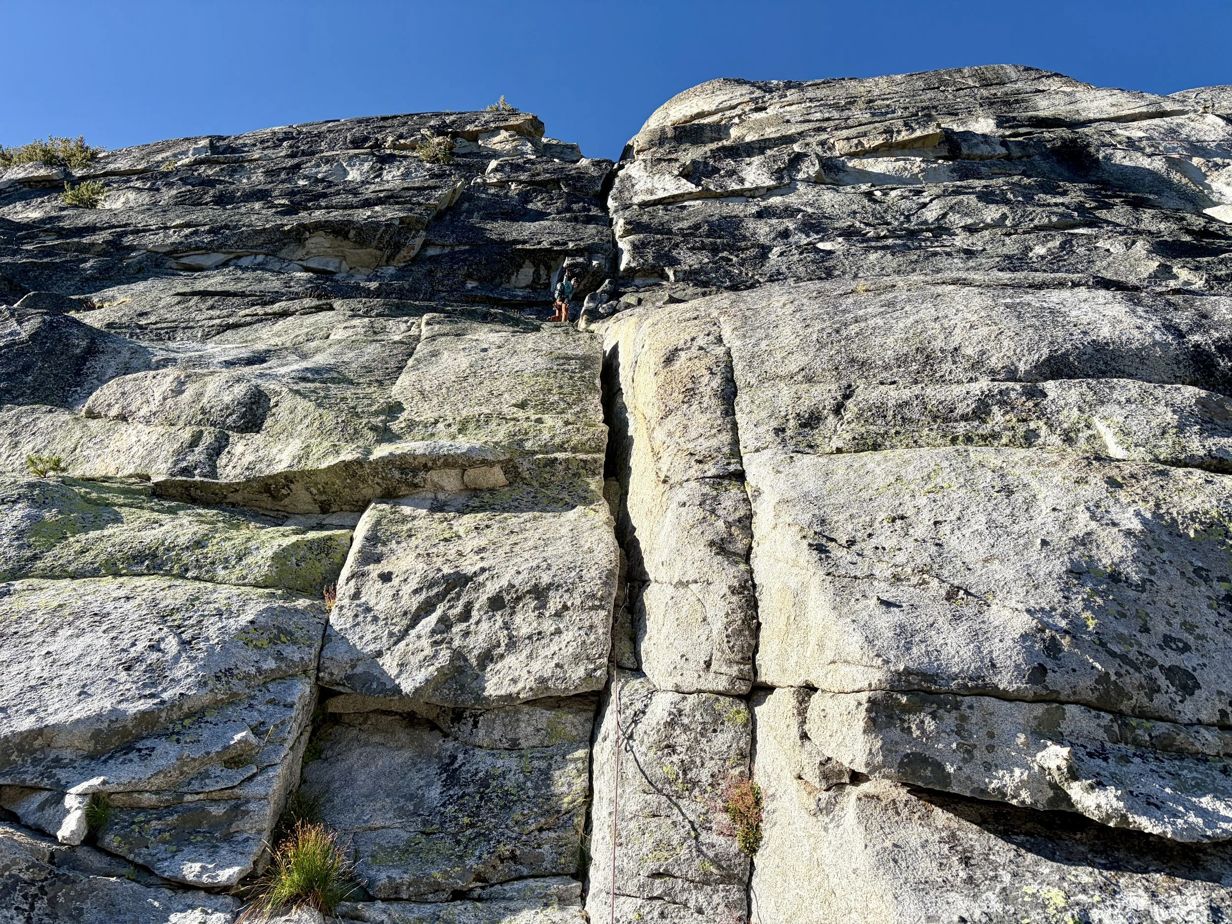 Multi-pitch Climbing North Face (5.8+), Dog Dome, Tuolumne Meadows, Yosemite National Park, California