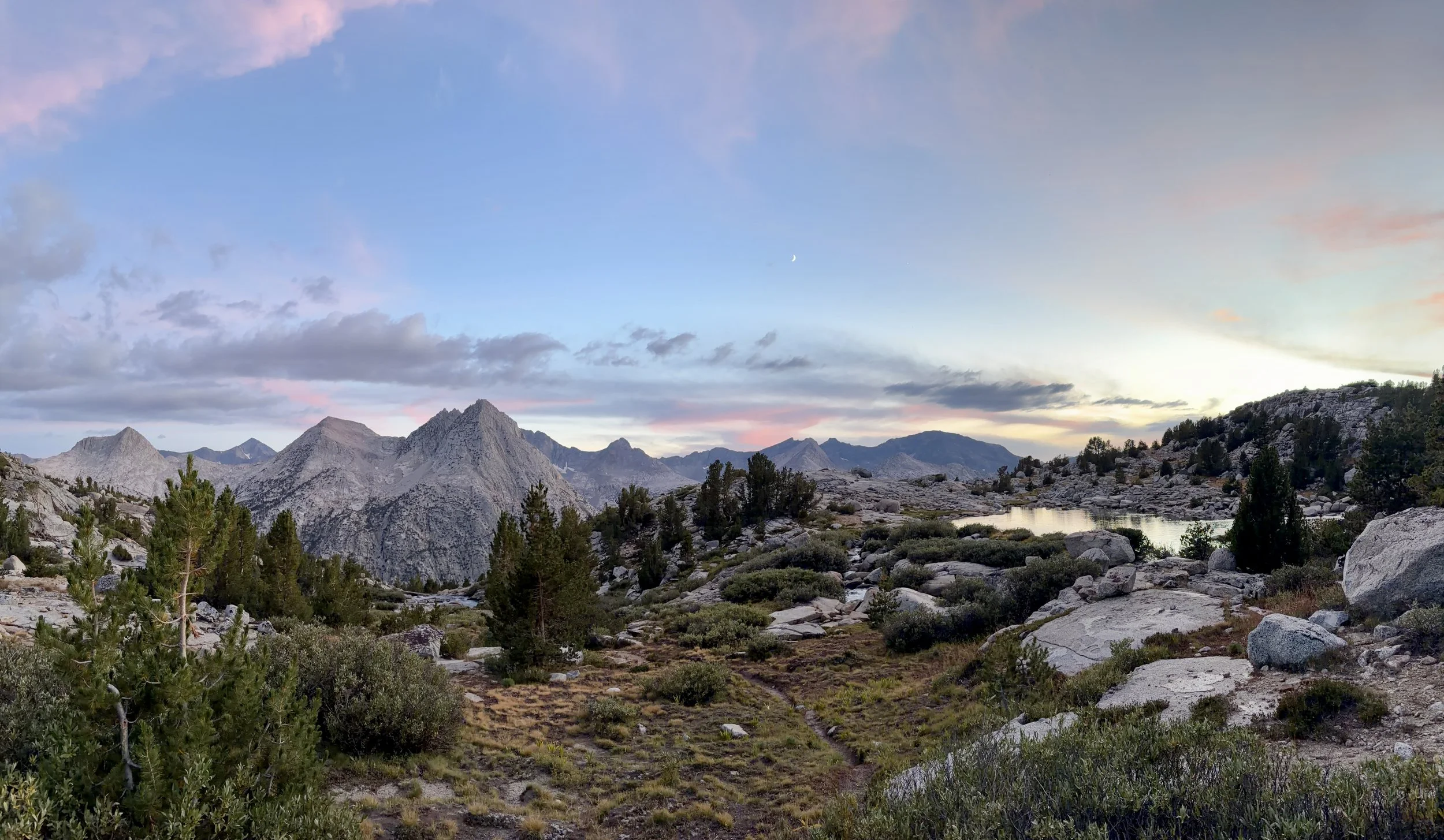 Backpacking in the High Sierra, Kings Canyon National Park &amp; John Muir Wilderness, Bishop, California