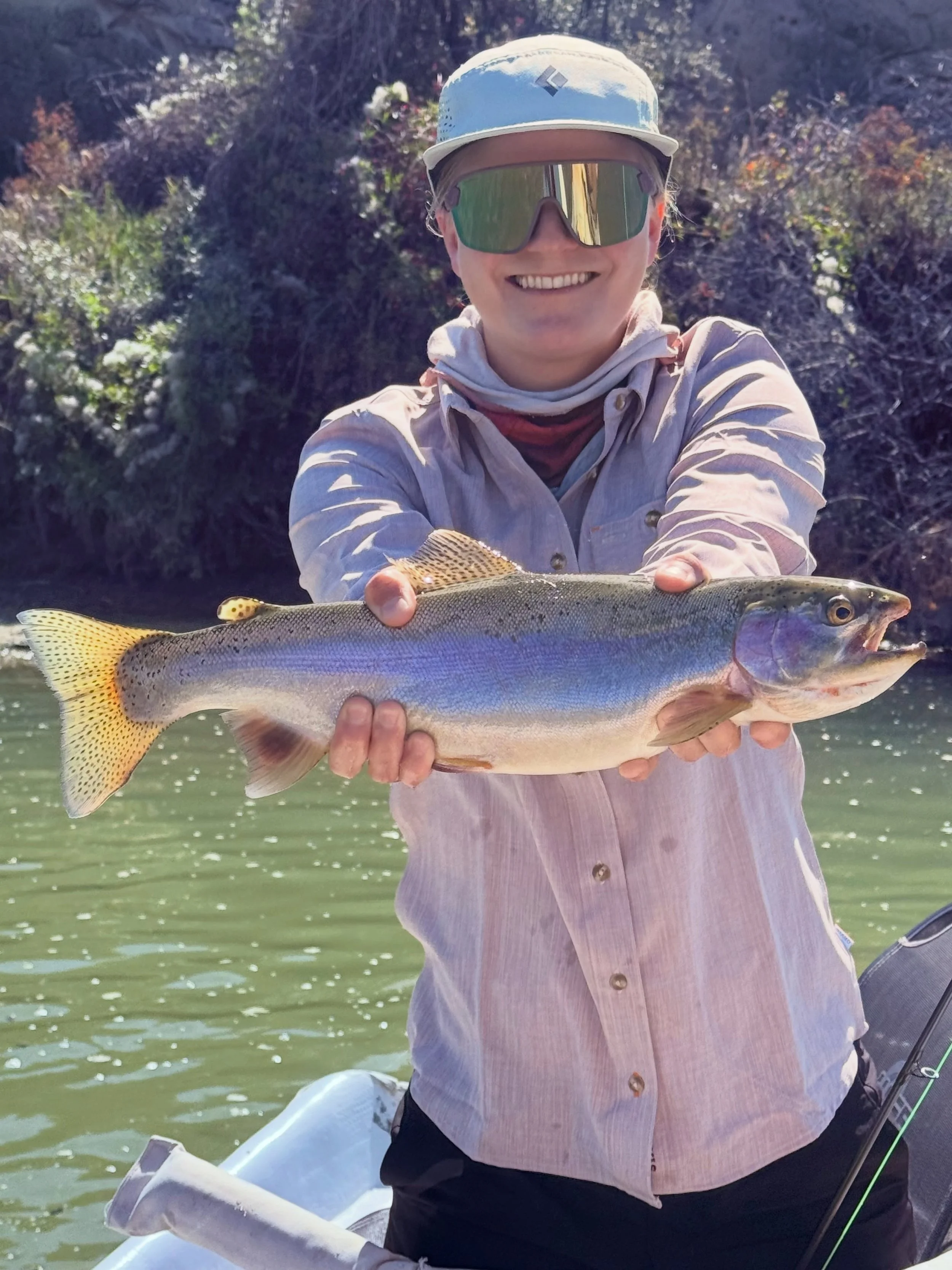 Annual father-daughter fishing trip. We had a reel good time at the @northplattelodge 🎣

#fishing #dadjokes #northplatte #wyoming #rainbowtrout