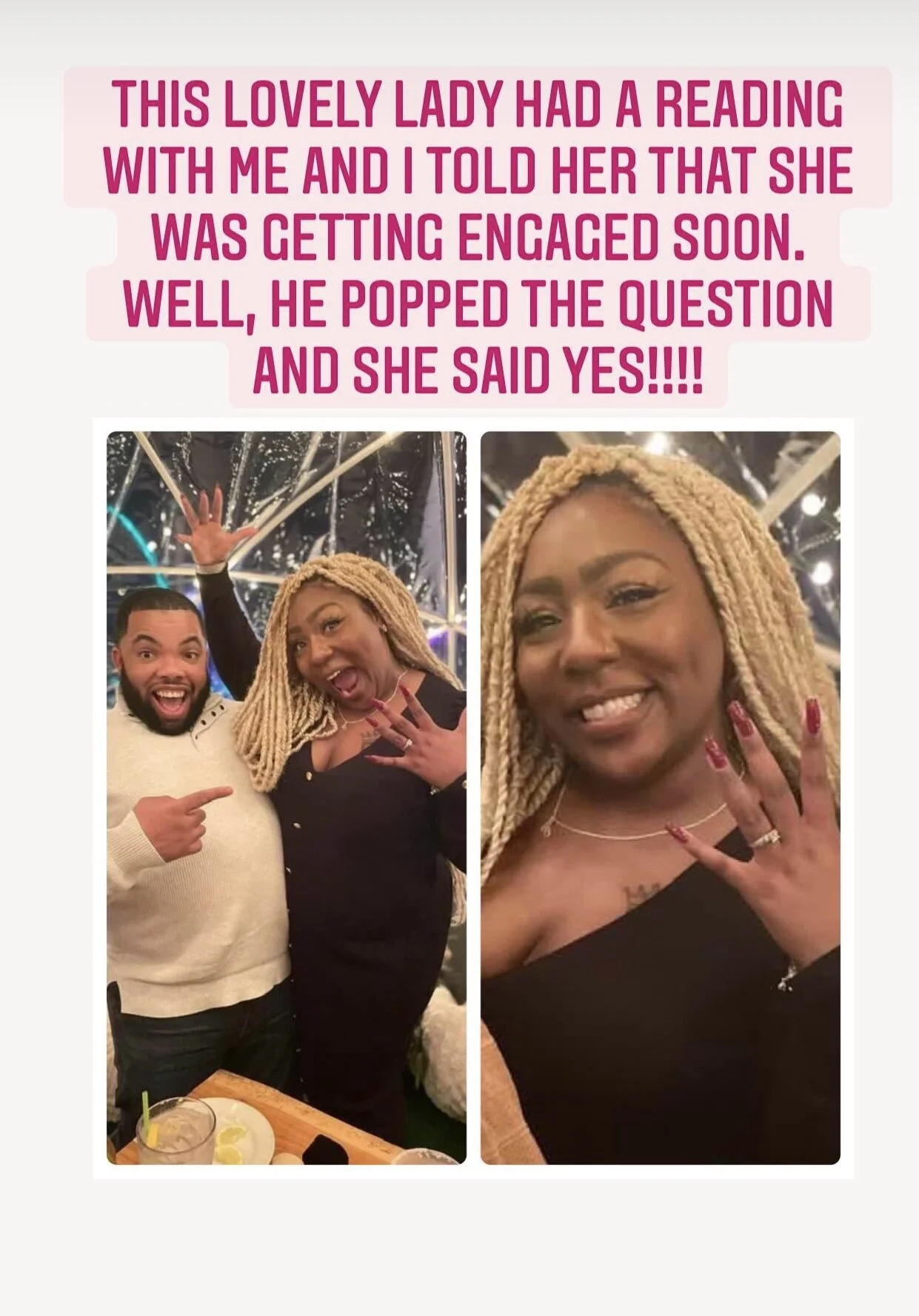 She's Engaged!!!