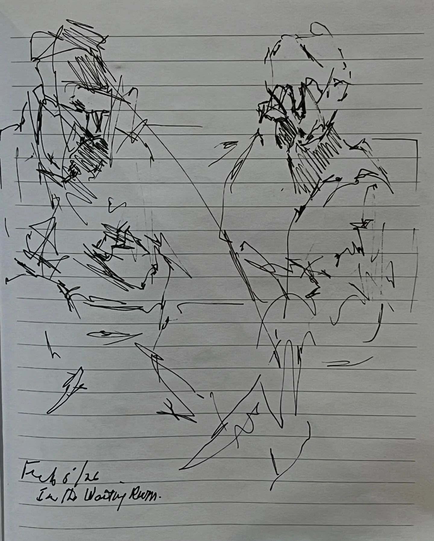 &ldquo;Waiting Room &amp; pen sketches of  incredible professionals do their work&rdquo; Taking advantage of rare situational sketching opportunities. #urbansketchers #sketchingfromlife #pendrawings