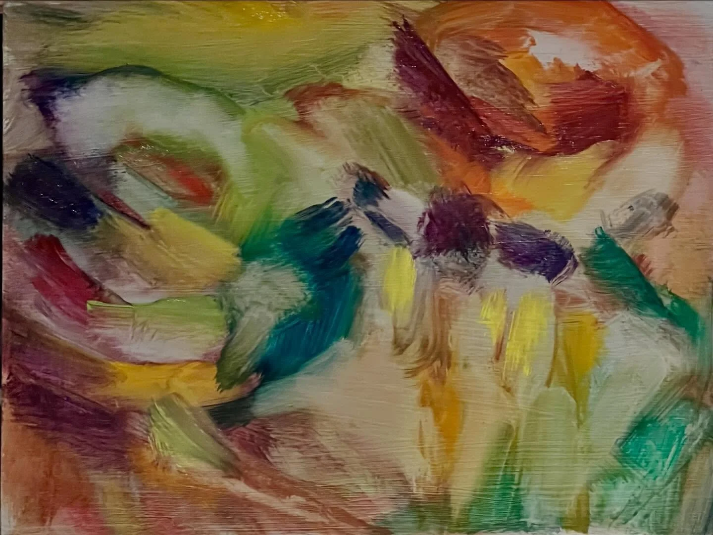 Day 31 #StradaEasel
Challenge completed! It was fun playing with everyone all over the world (800+). Thank you Strada Easel. The beginning  of &ldquo;Tea Party&rdquo; 6 x 8, underpainting ready to work on tomorrow as I push toward the upcoming show, 