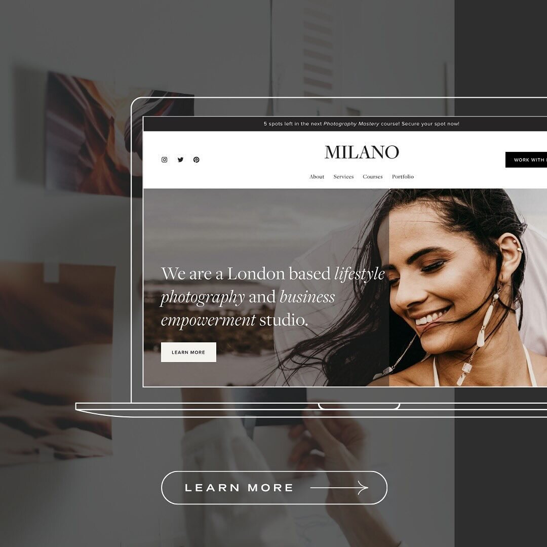 Dynamic. Iconic. You know you want it. ✨

Inspired by high fashion, this Squarespace website template is all about statement-making. 🪩 

Super sleek and expertly crafted with editorial features, this template is perfect to put your work out into the