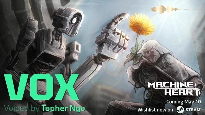 MEMORY CHIP FOUND 🤖 So happy to announce that I got to voice VOX and MORTE in the video game “Machine Heart” now out on steam! 
Special thanks to these lovely folks - one of my favorite teams I’ve had the privilege of working wi