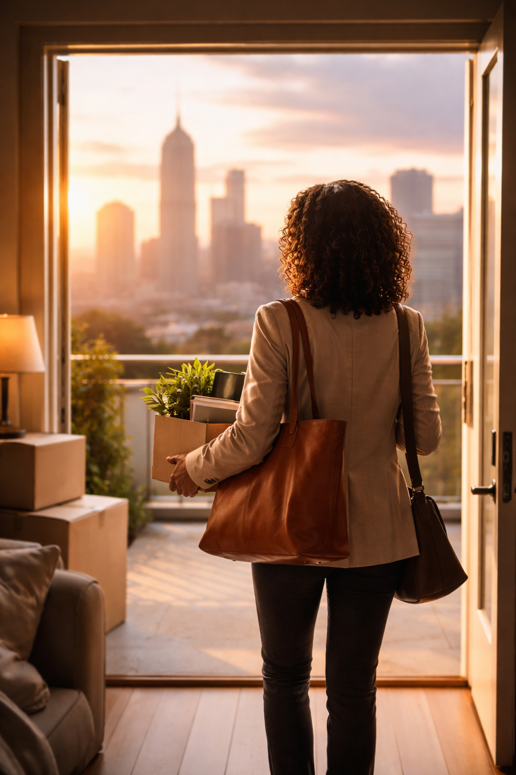 A small pond surrounded by tall grass and weeds with a grassy park, trees, and mountain range in the background.