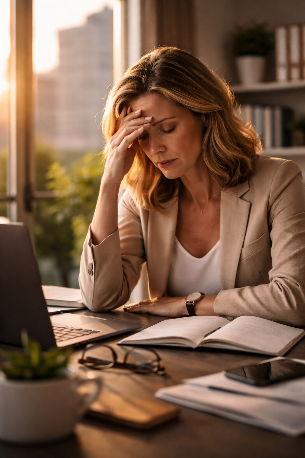 Night sky with the Milky Way galaxy above a silhouette of a pine tree in a snowy landscape.