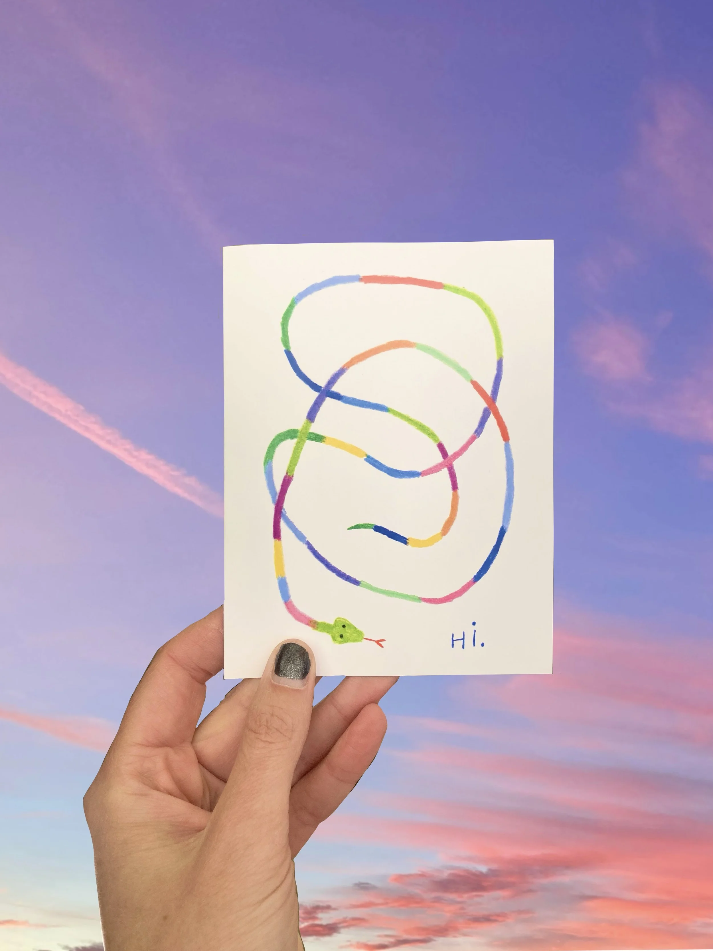 Rainbow Snake card pack
