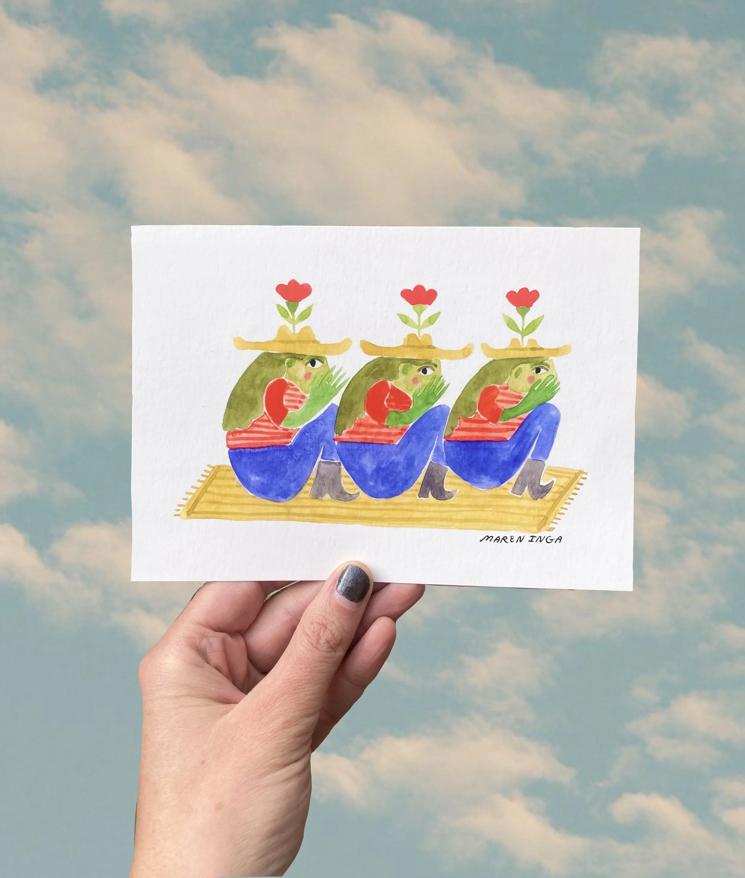 Whispering ladies, print