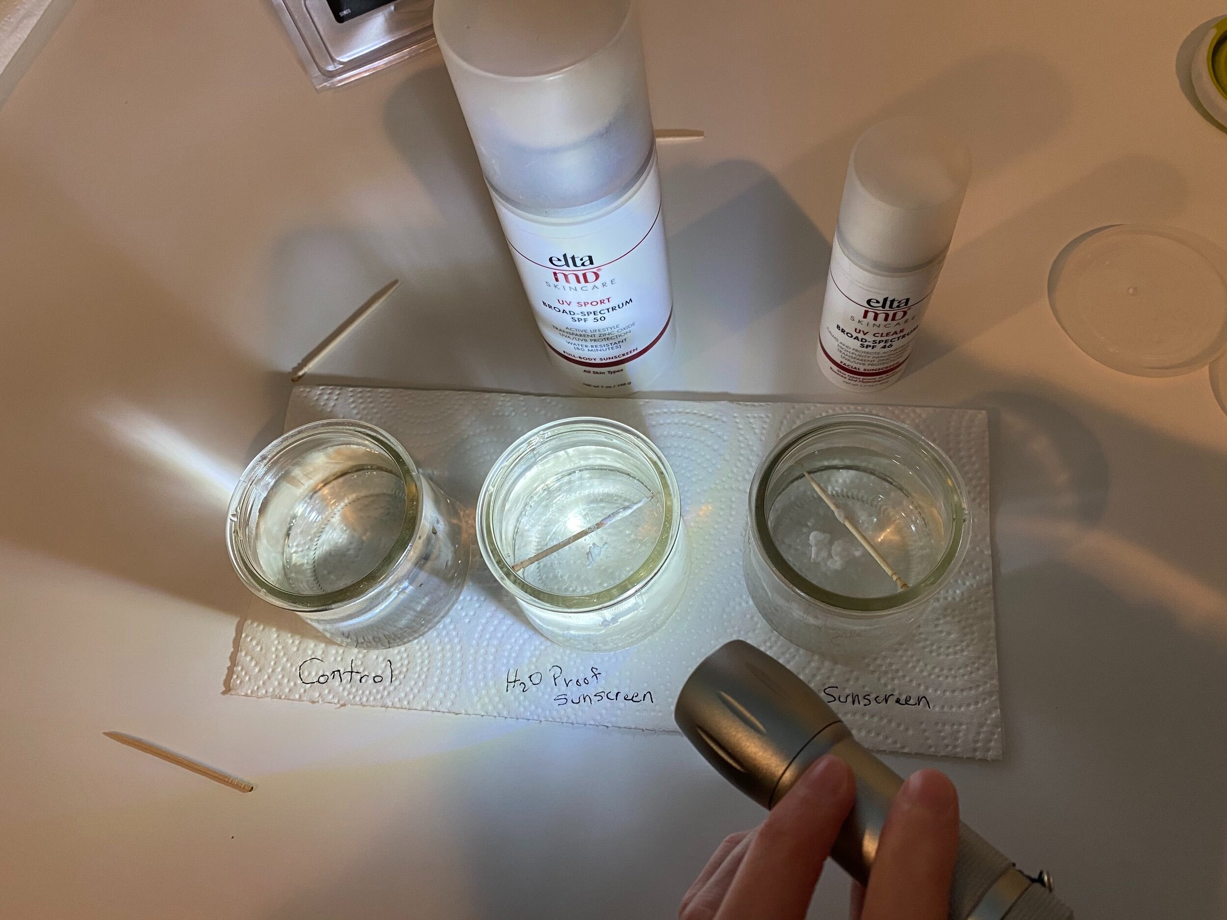 Sunscreen Experiment