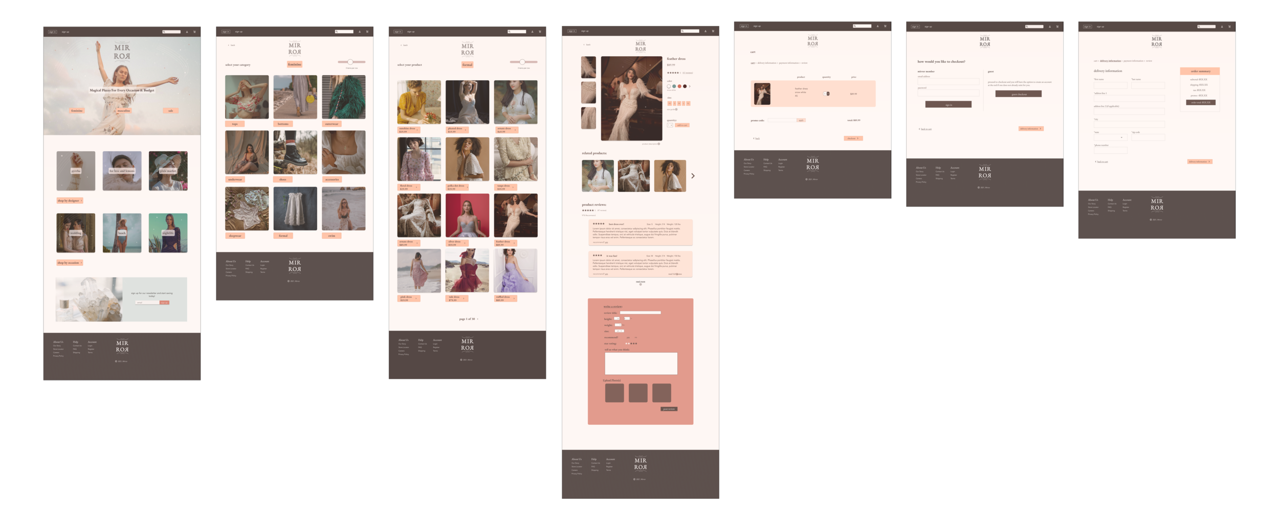 Hi-Fidelity Wireframes