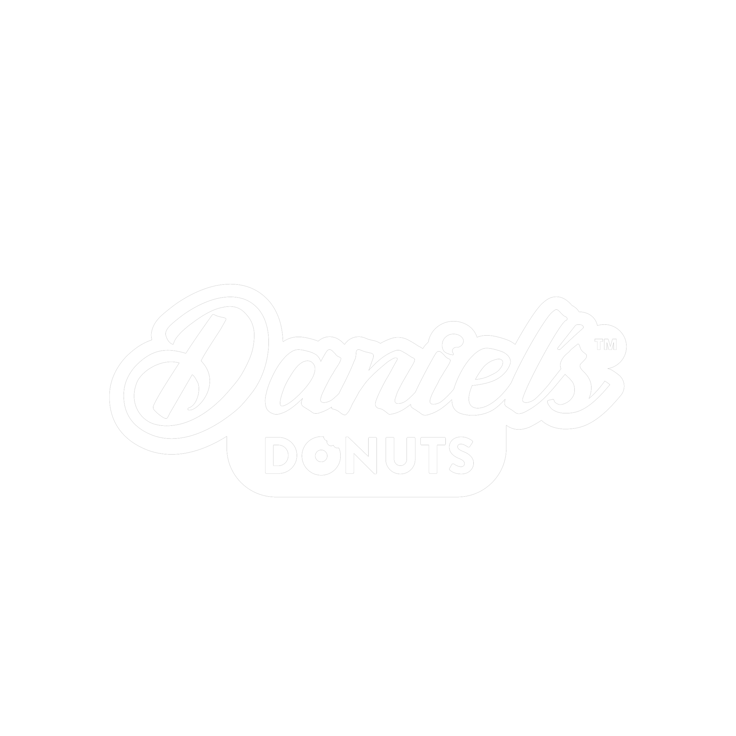 DANIEL'S DONUTS LOGO WHITE