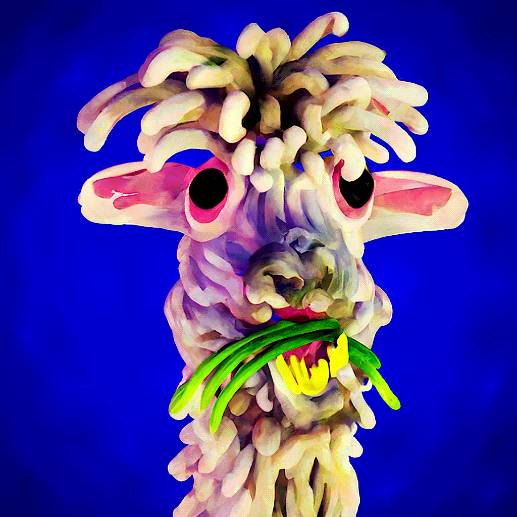 Paka the Alpaca eating things