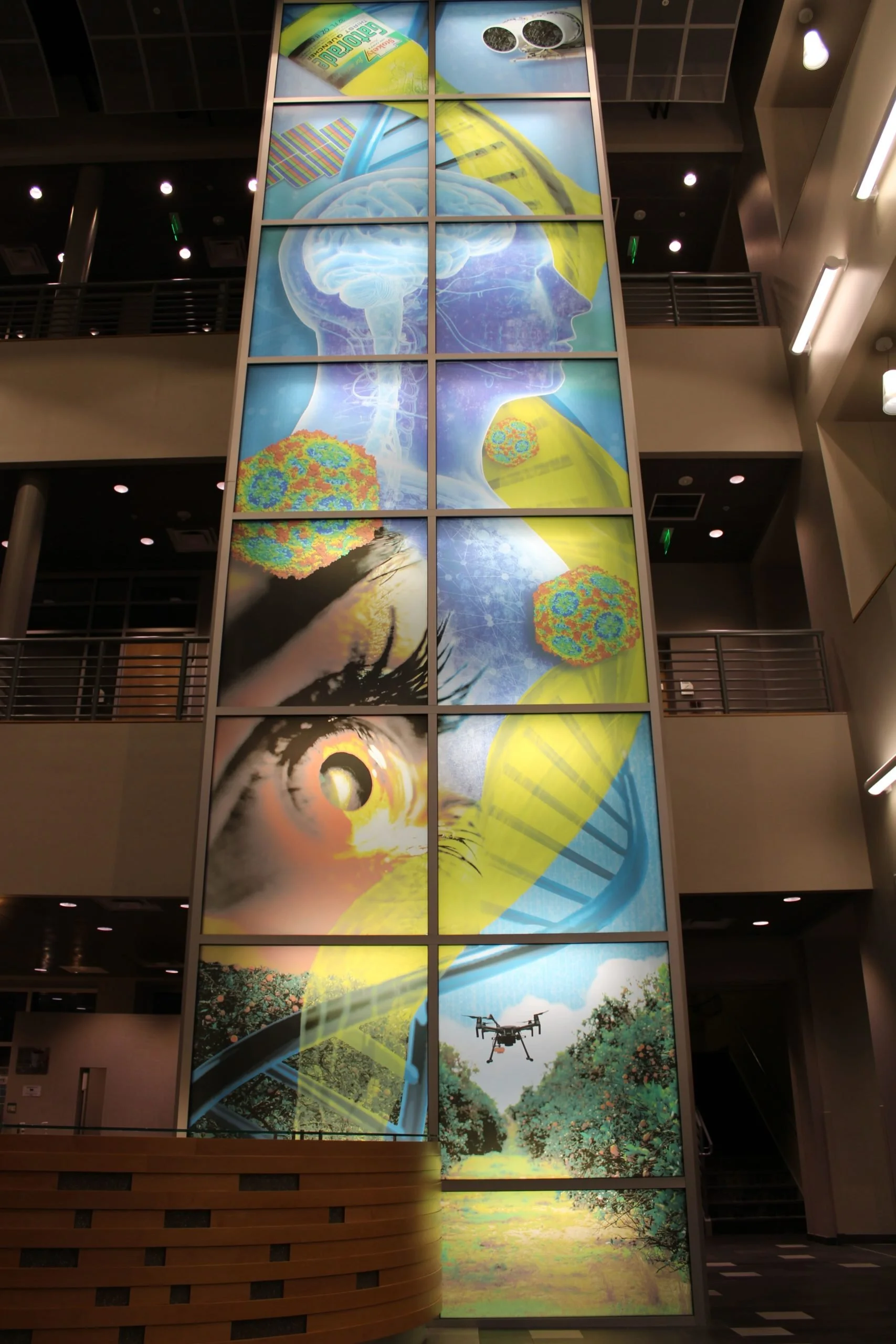 Image of new mural "The Flow of Innovation"