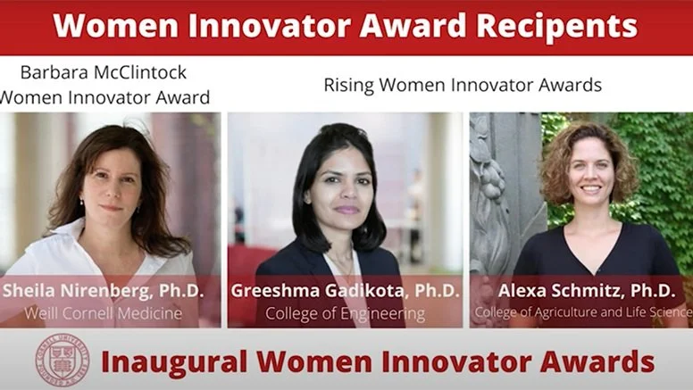Image of the three women who won the awards