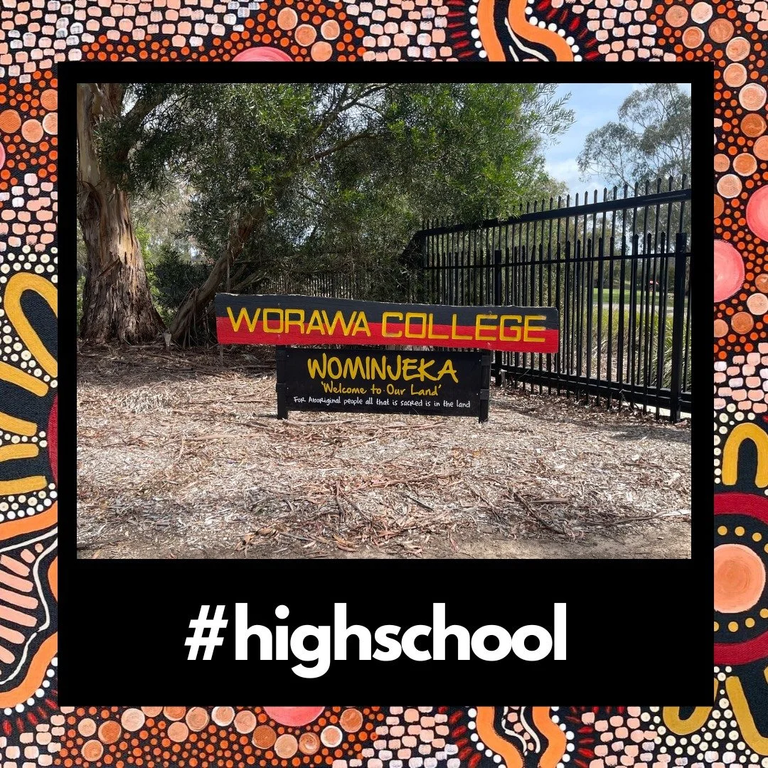 Took a road trip last week...
Big thank you to staff and students at WORAWA ABORIGINAL COLLEGE who welcomed us in for a sticky beak at their inspiring school!
Made us want to go back and do high school all over again! 
Give them a follow on social me
