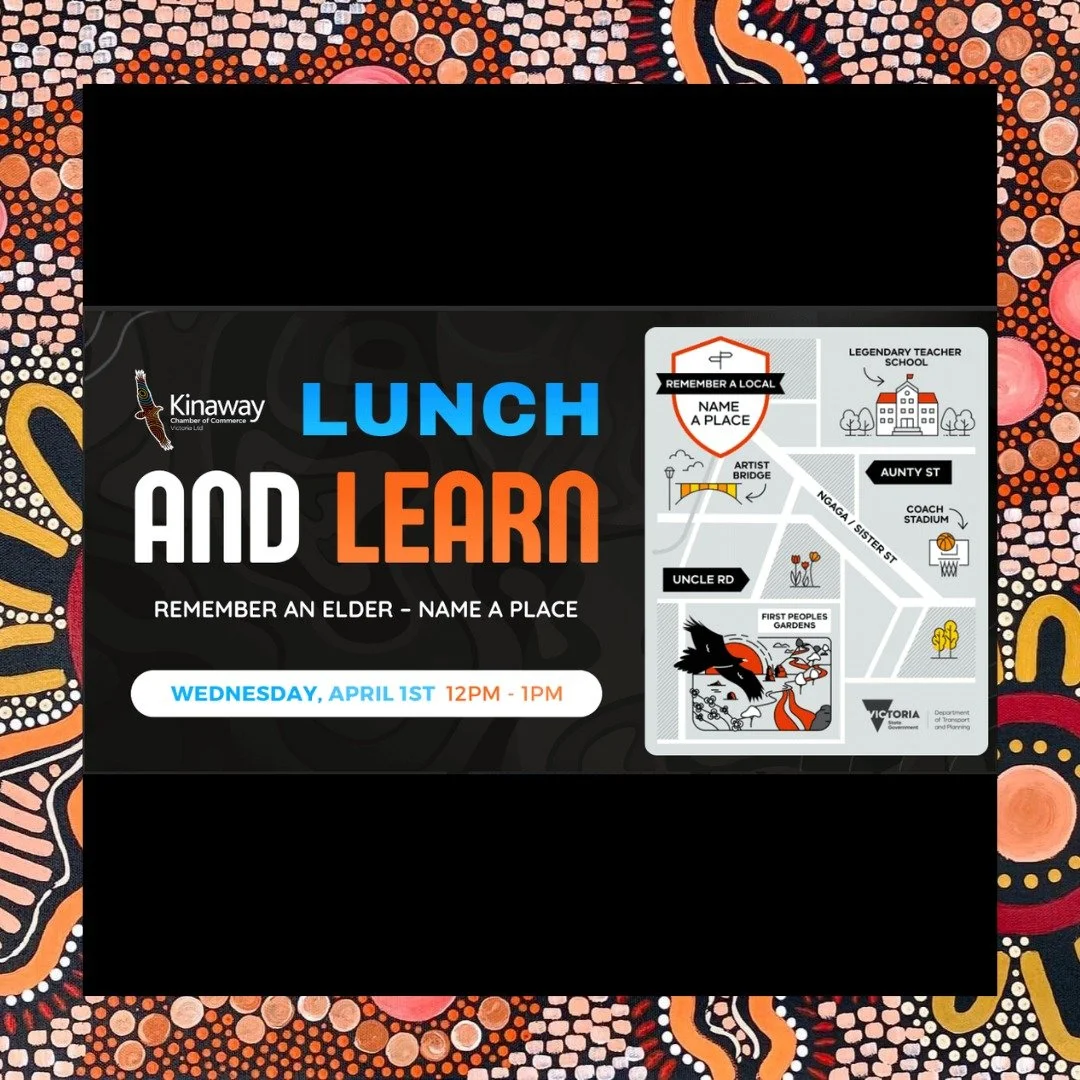 Kinaway are hosting another fantastic online session next week "Remember an Elder - Name a Place". 
Learn about why many of our existing place names are not culturally safe or respectful. You may even know a local legend who should be comme