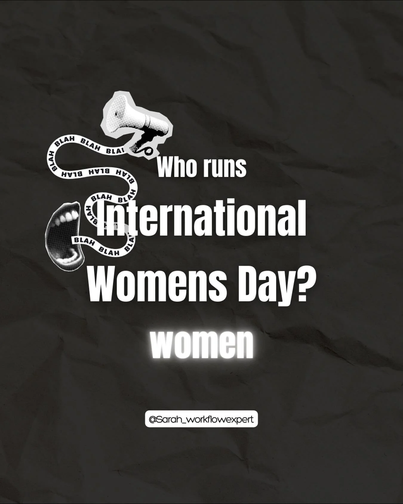 Men, it&rsquo;s your turn. 🫣

Every year, International Women&rsquo;s Day rolls around, and who&rsquo;s making it happen? The women.

They&rsquo;re designing the graphics, writing the posts, booking the speakers (being the speakers!), ordering the c