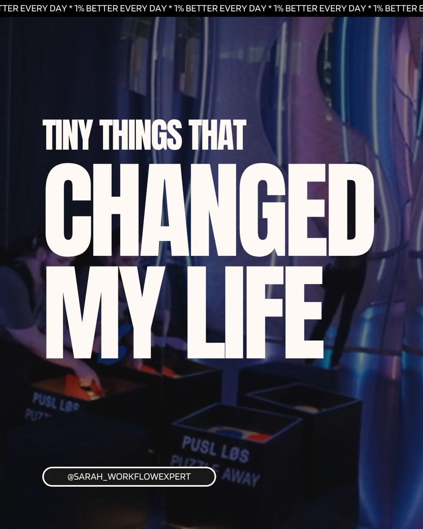 Tint habits that have changed my life:

✍️ Writing for 30 minutes every day - Not for work. Not for anyone else. Just for me. It&rsquo;s become my way of processing thoughts, capturing ideas, and making sense of the chaos in my head. It&rsquo;s some 