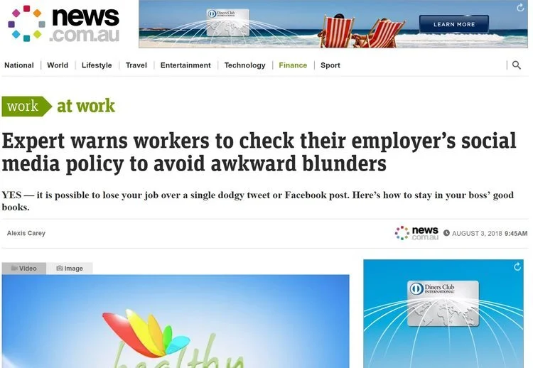 Expert warns workers to check their employerβs social media policy to avoid awkward blunders