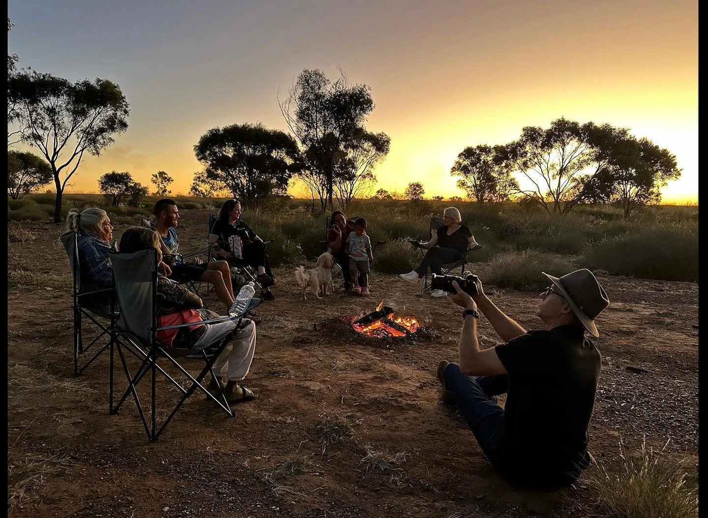 Golden hour in the North West 🔥 🎥 🧡Worth the hard work for shots like these to tell important stories in Western Queensland #mountisa