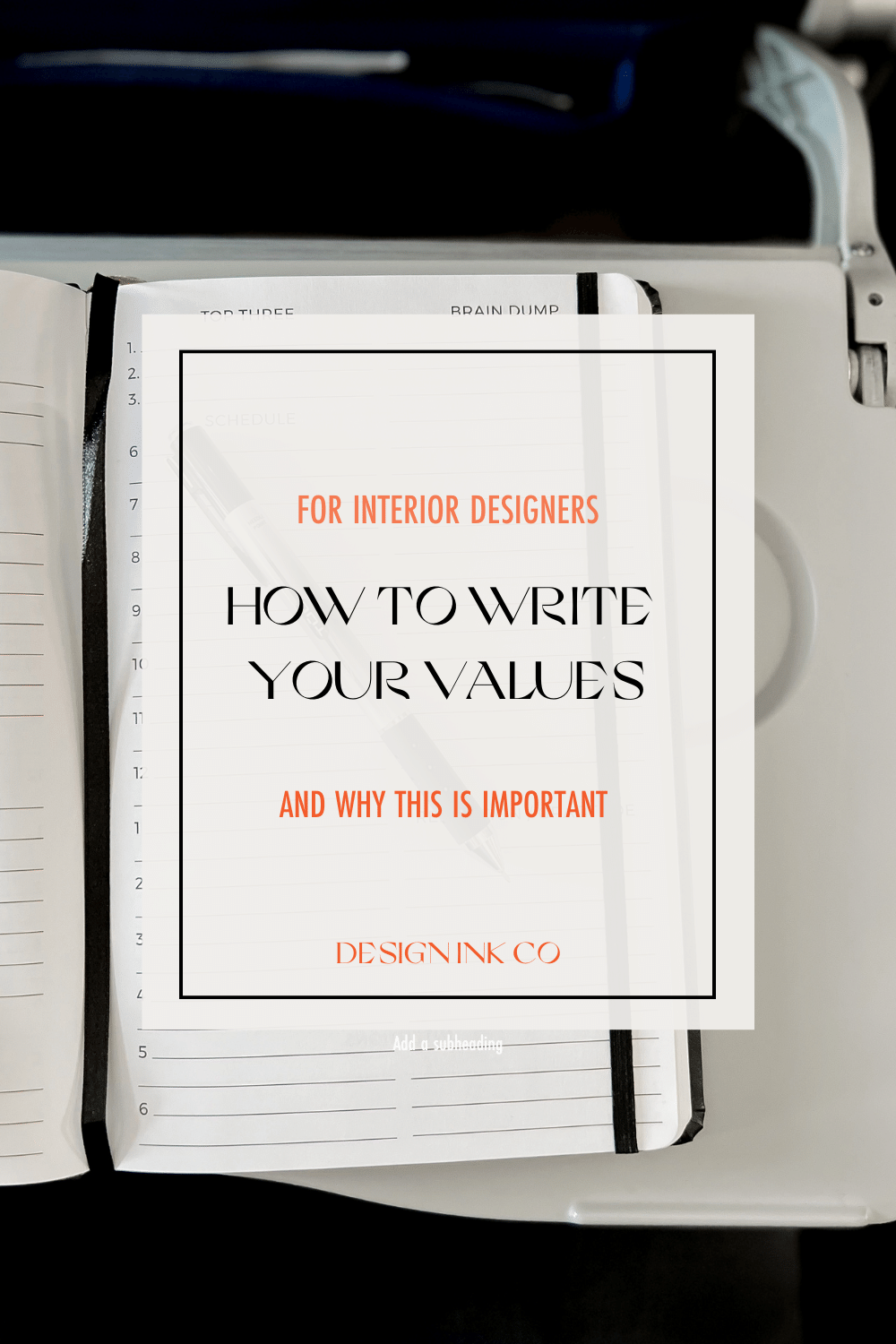 How you can write your values as an interior designer and how it can ...