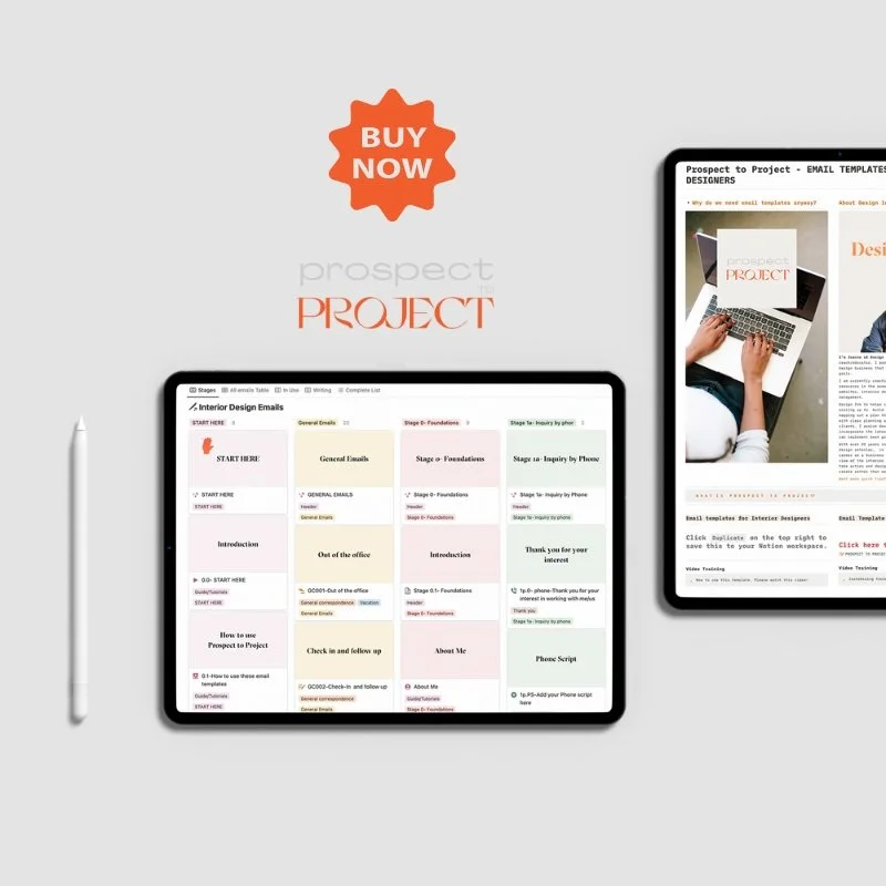Prospect to Project — DESIGN INK CO | Interior Design Business Coach