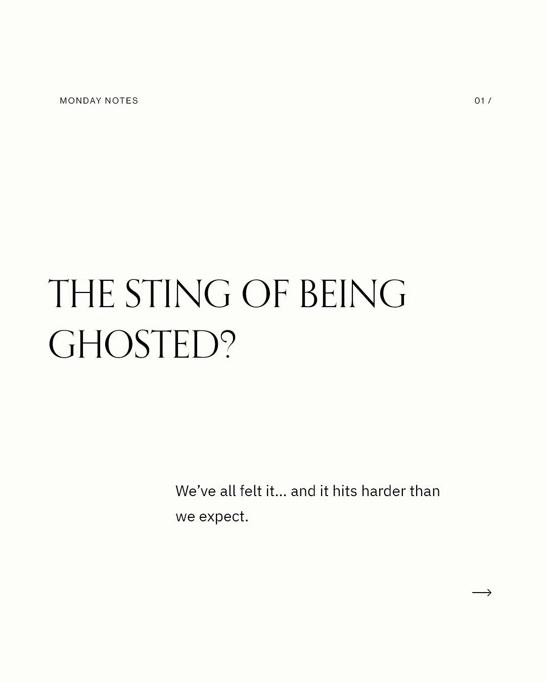Being ghosted teaches you more about boundaries than any business book ever will.

As a branding &amp; web designer, I&rsquo;ve learned how much respect lives in those tiny moments&mdash; the check-ins, the updates, and yes&hellip; the endings.

This