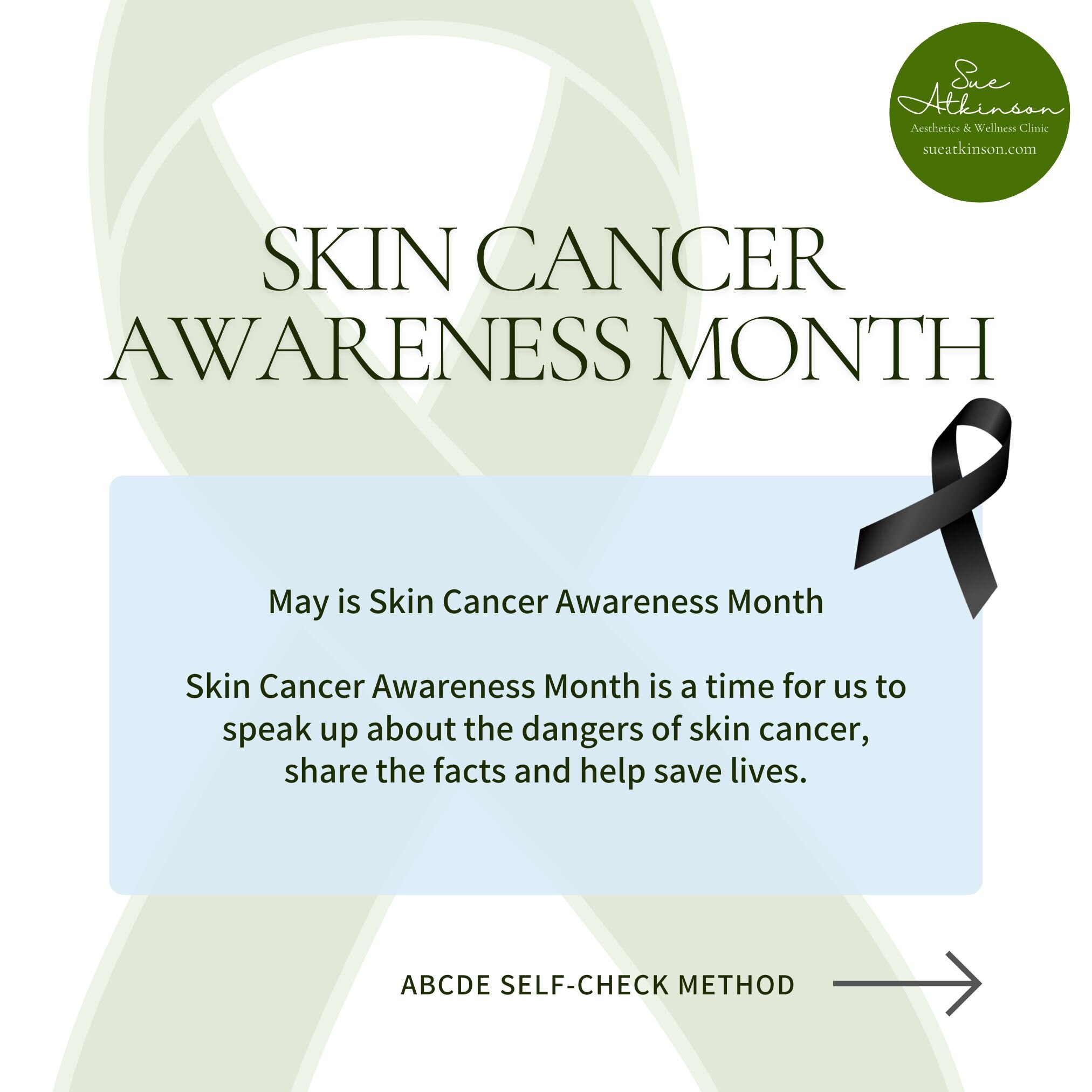 Did you know that May is Skin Cancer Awareness month?