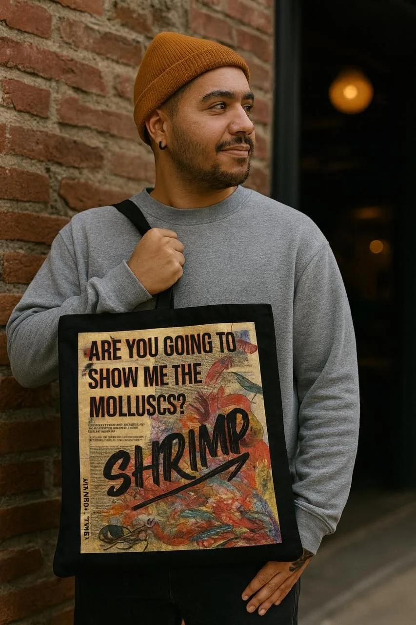 Coming soon - Shrimp Tote Bag by Ioana Curelea