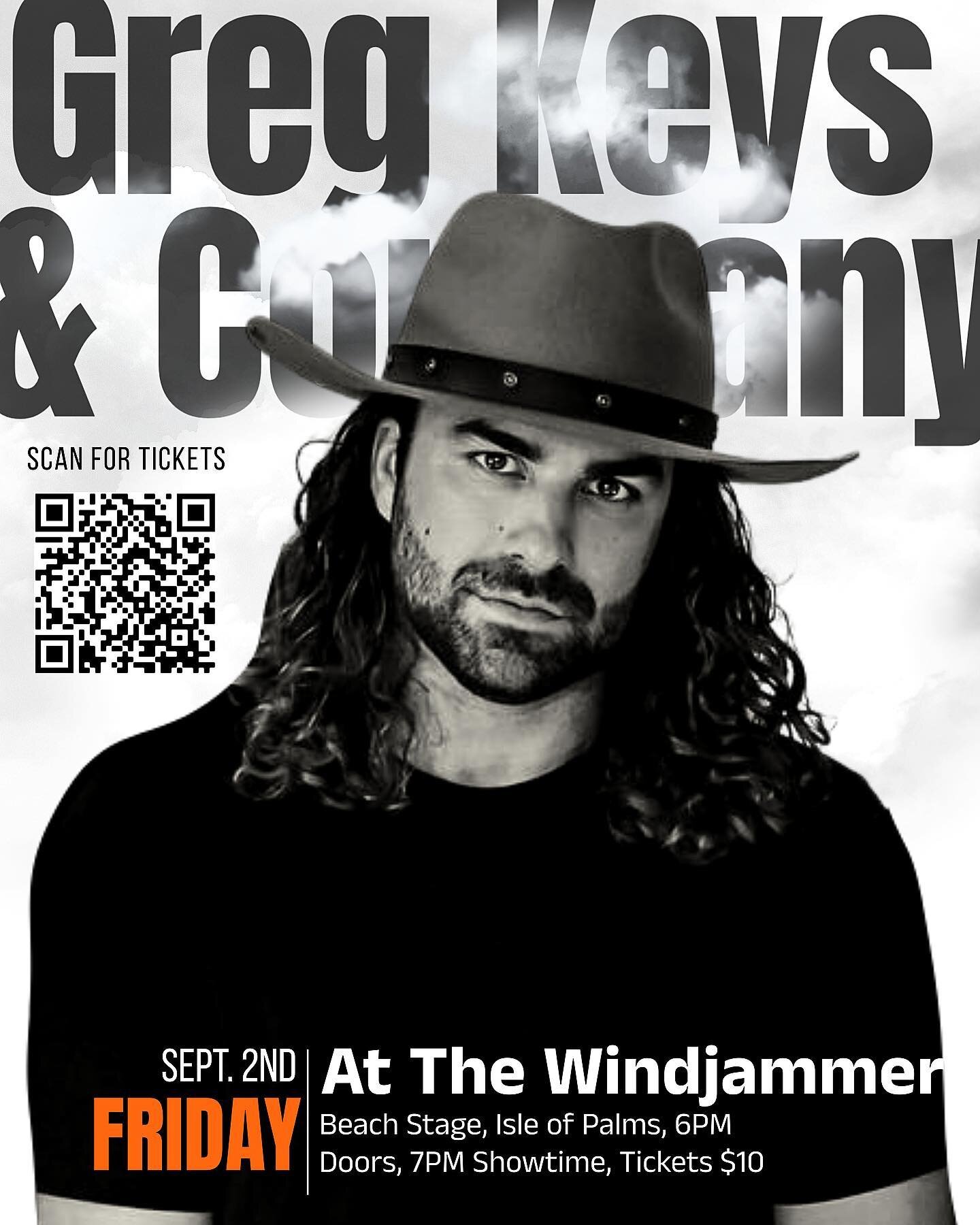 Greg Keys &amp; Co. l Labor Day Weekend l Windjammer Beach Stage l 6pm Doors

Ticket Link In Bio
❤️&amp;🎶