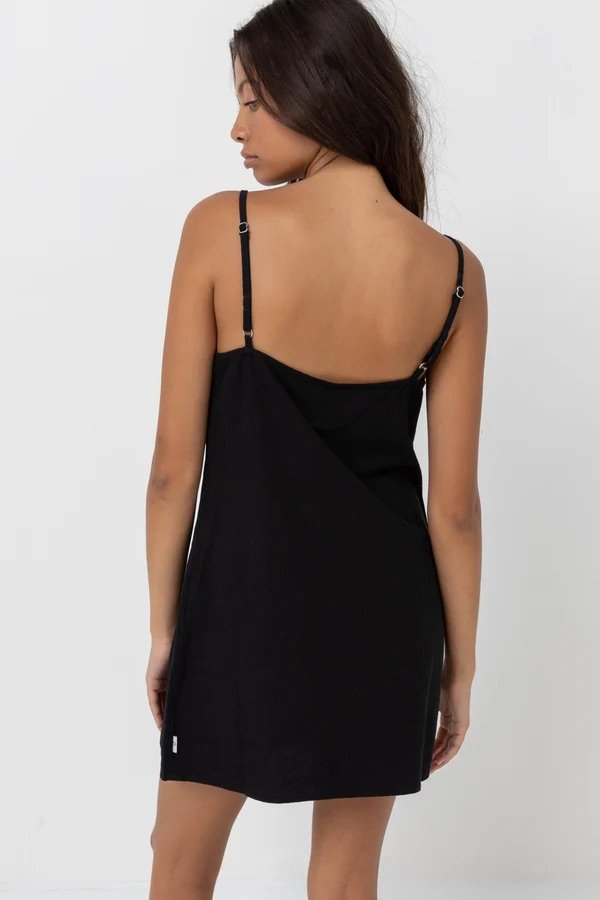 Rhythm Classic Slip Dress - Black2.jpeg
