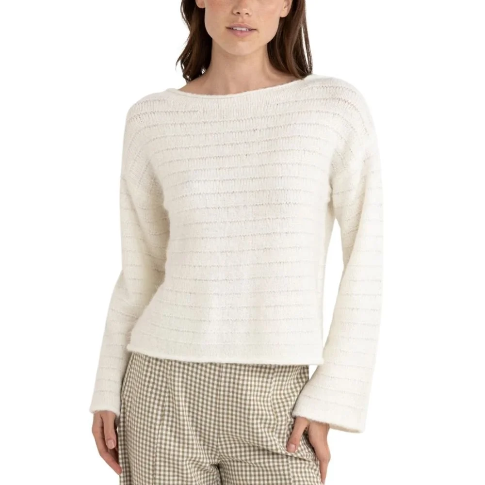 Rhythm Baklava Knit Jumper - White-1.jpg