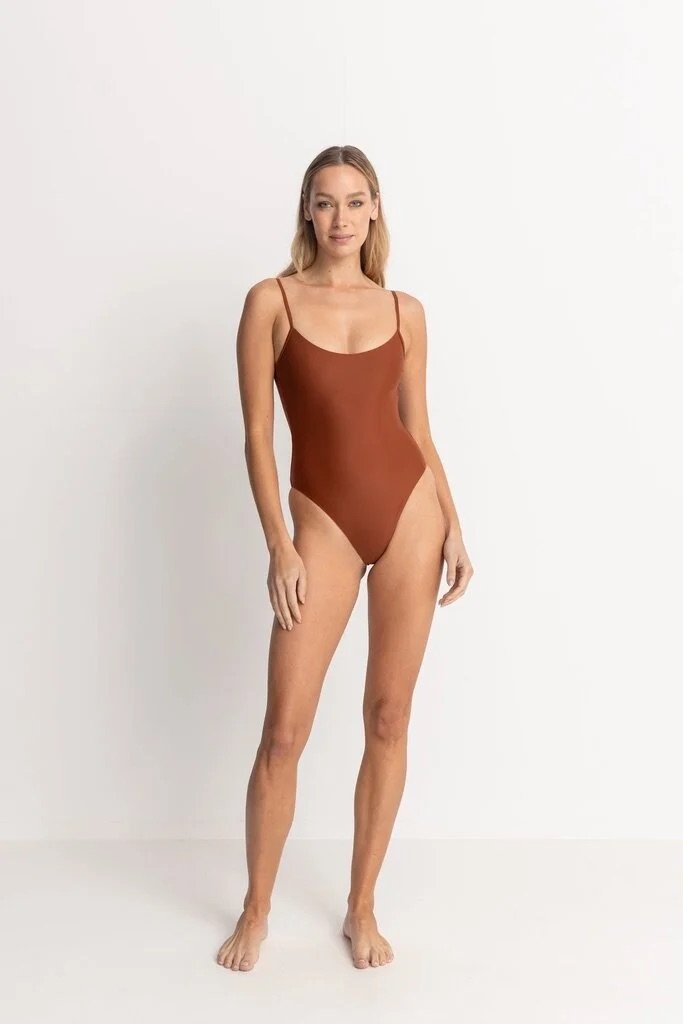 Rhythm Classic Minimal One Piece - Rust1.jpeg