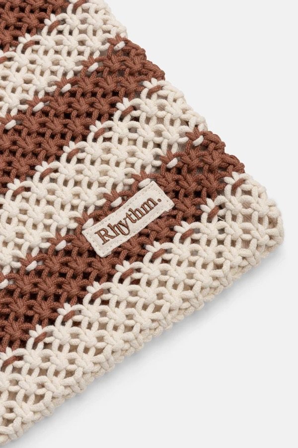 Rhythm Cove Stripe Crochet Tote Bag - Caramel2.jpeg