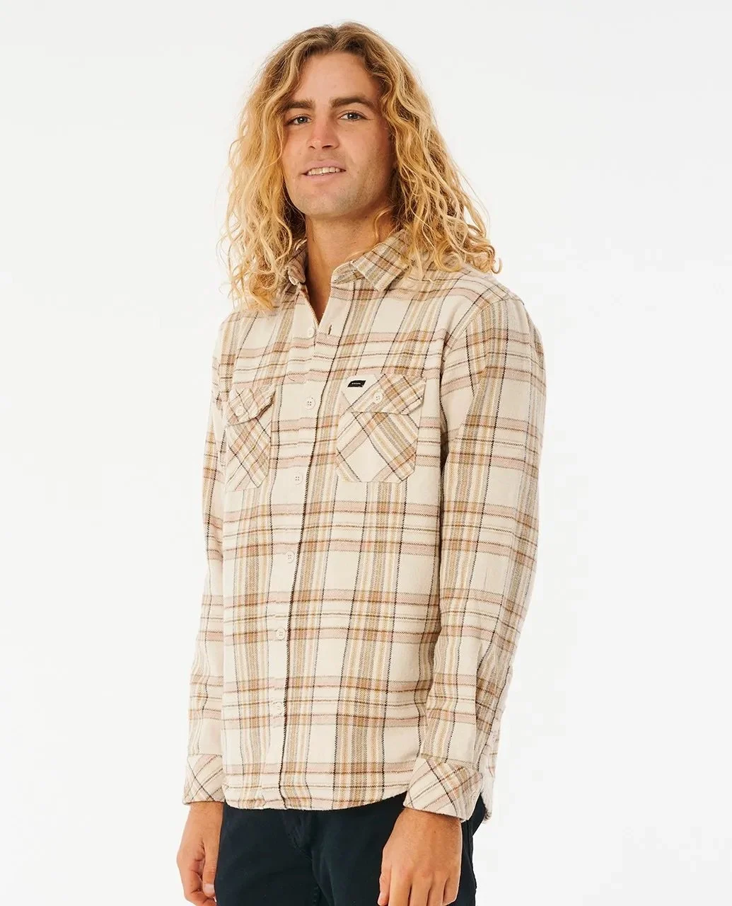 Rip Curl Premium Surf Griffin Flannel Shirt - Bone-2.jpeg