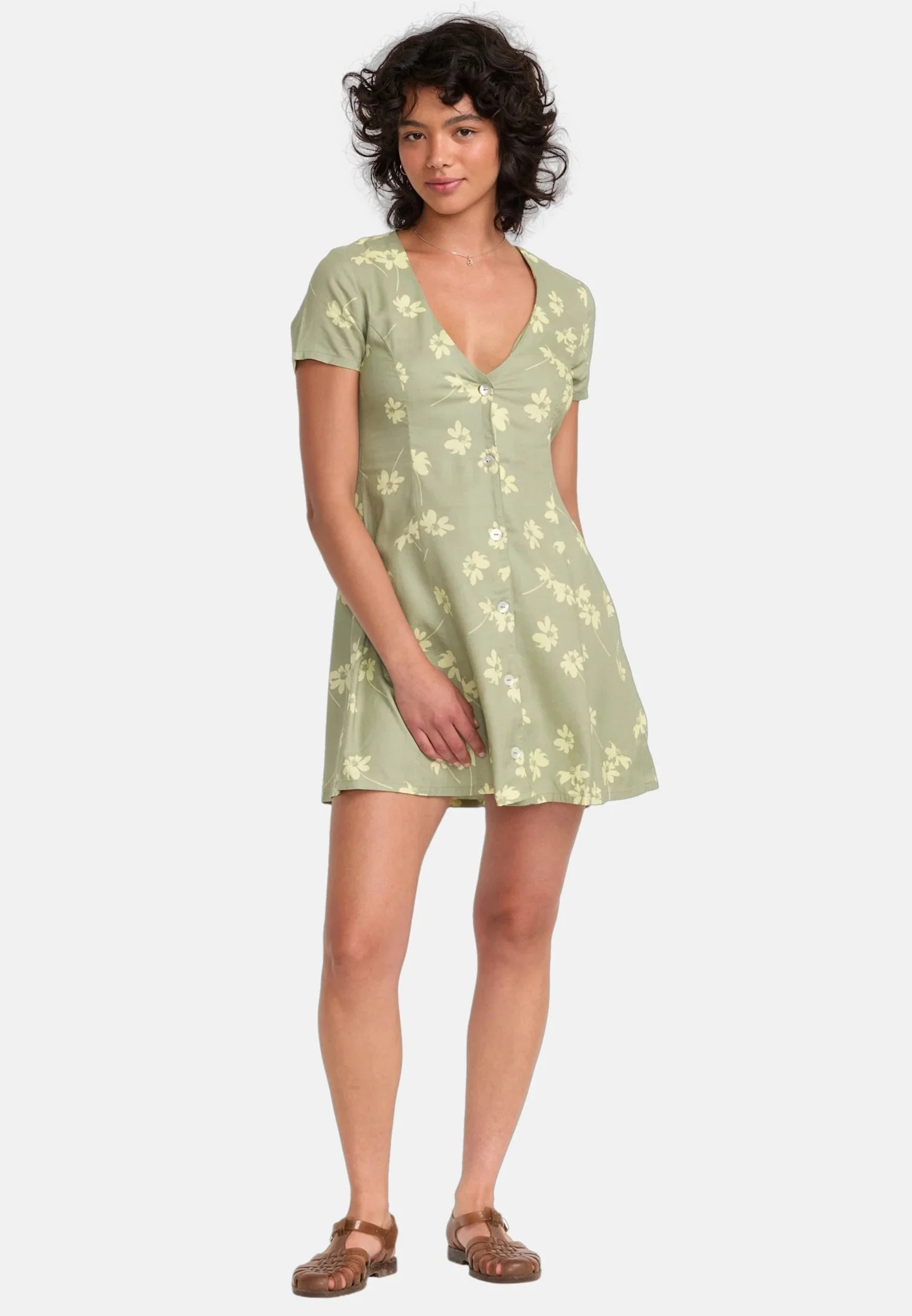 RVCA Understated Dress - Green Tea-1.jpeg