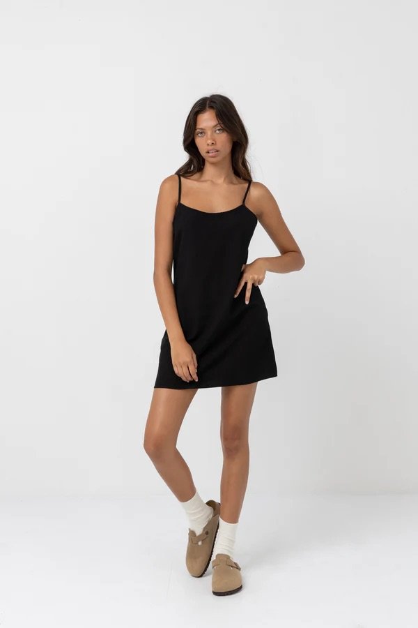Rhythm Classic Slip Dress - Black3.jpeg