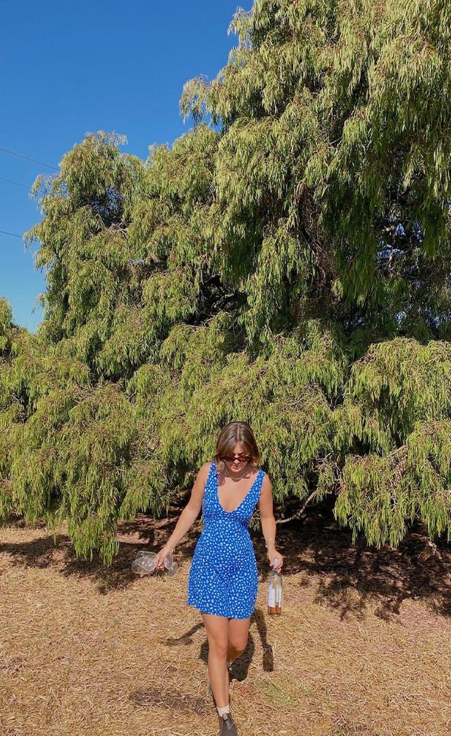 Rhythm Elodie Floral Mini Dress - Blue