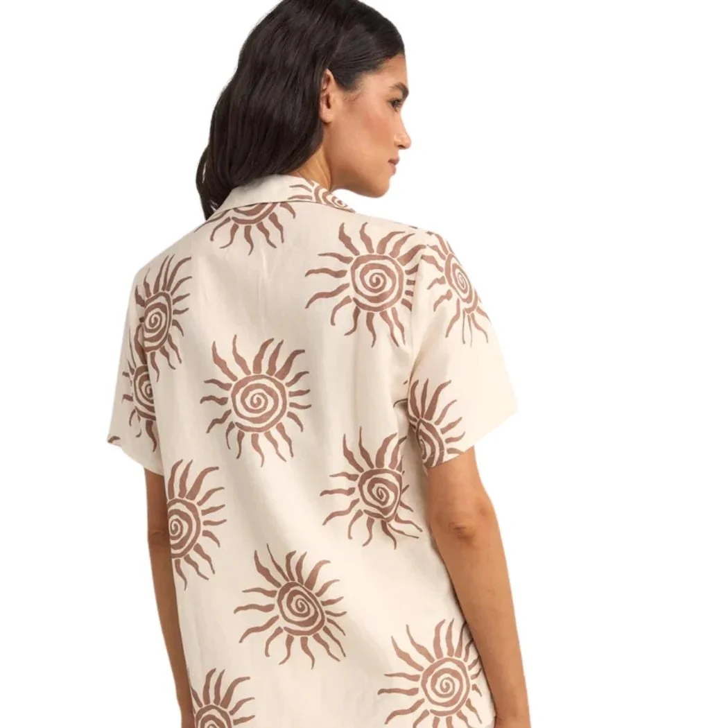 Rhythm Seafarer Short Sleeve Shirt - Brown - 1.jpeg