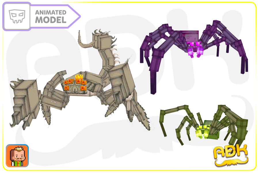 New spider model Minecraft Texture Pack