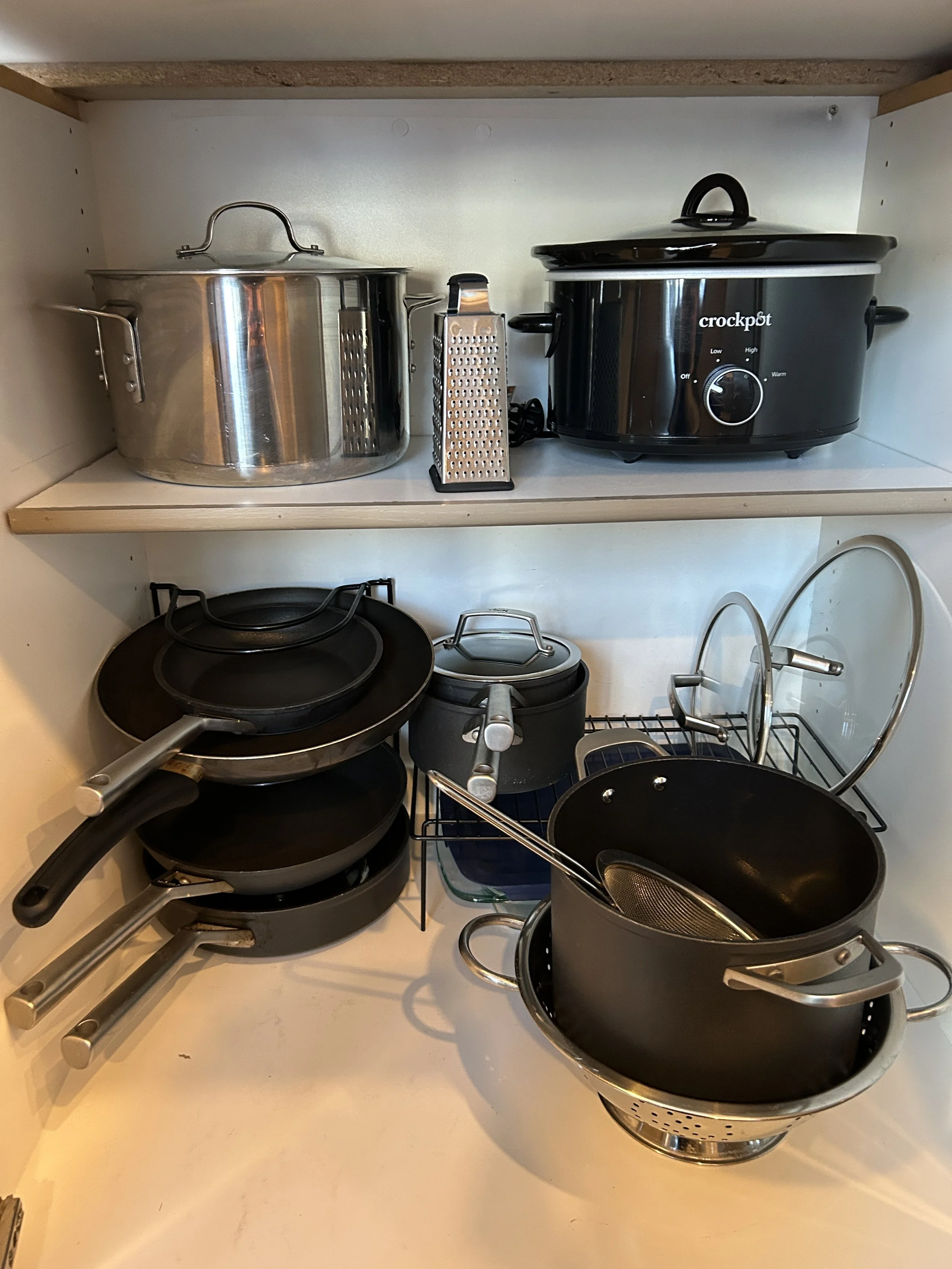 Fully stocked kitchen, pots, pans, gadgets, crock pot, blender, mixer, etc.  