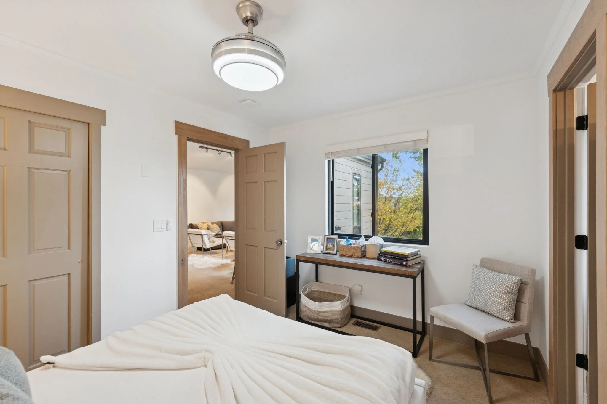 Second Floor Bedroom, King Bed, Custom Closets with Plenty of Storage. Mattress Replaced 2025.