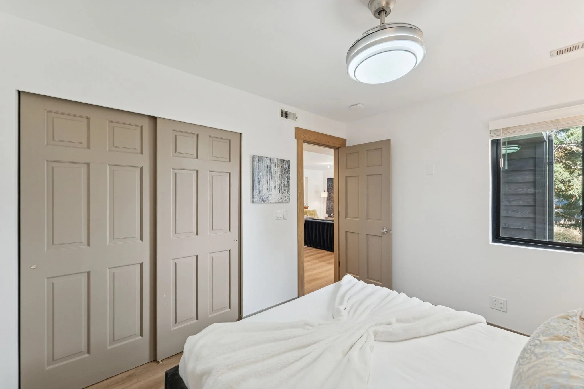 First Floor Bedroom, King Bed, Custom Closets with Plenty of Storage. Mattress Replaced 2025.