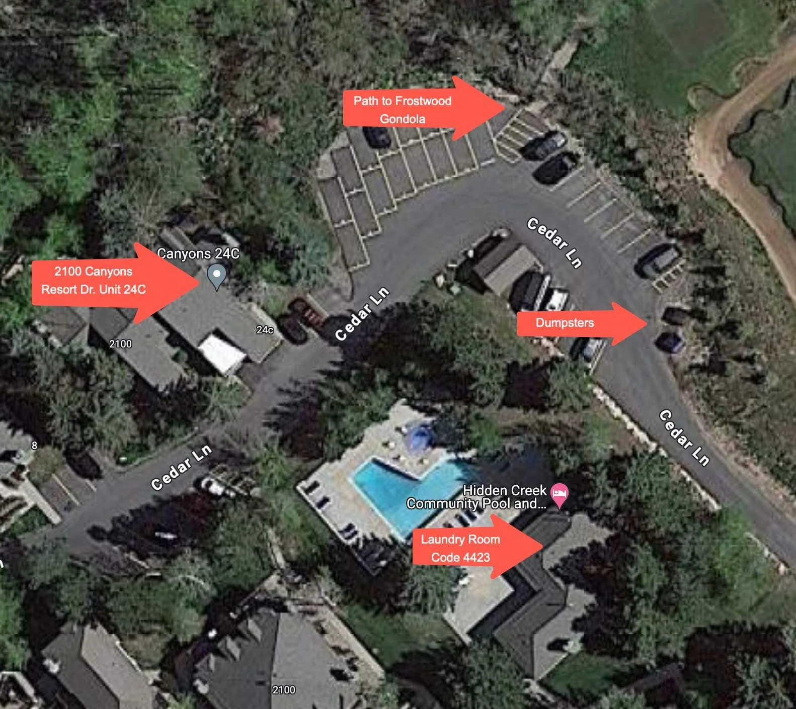 Easily walk to the Frostwood Gondola to start your day in less than 4 minutes and ski back in. 