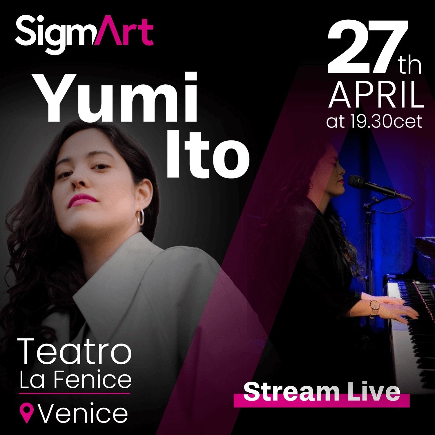 Looking very much forward to this show with my band at la fenice in venice at the @venetojazz festival 💕✨ You can live stream it with the @sigmart_tv app! Get your tickets now on sigmart!

@nadavadan_ @iagofernandezmusic @sigmart_tv @venetojazz @san