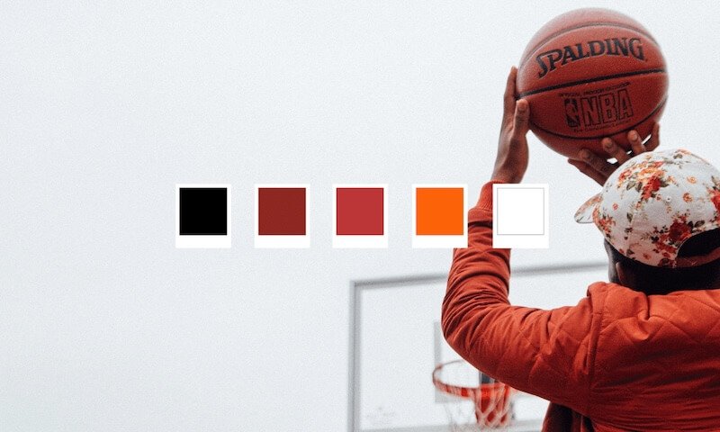 Bold sporty colour palette