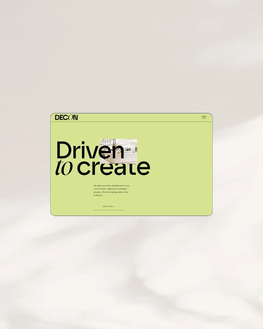 Decon PM is a London-based Project Management and Design company specialising in commercial projects across food &amp; beverage, hospitality, and luxury sectors. Having expanded into architectural and concept design, they needed a refreshed online pr