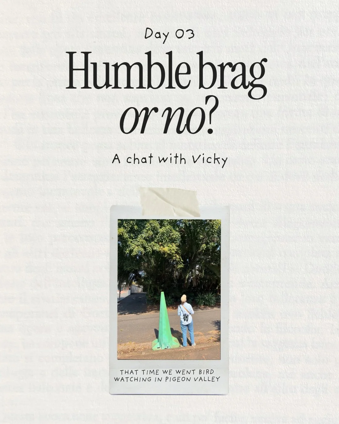Still on a mission to get advice from real humans about marketing, I chatted with my good friend Vicky. Vicky is an incredible person - a dialogue facilitator and peace builder with an organisation she co-founded called Open Circles, and she has an a