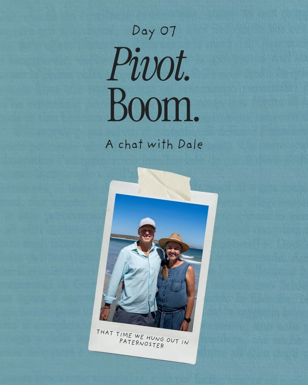 I called my cousin and shared with him my marketing conundrum!

Dale understood the assignment, and responded: &ldquo;I&rsquo;ve got my pen, I&rsquo;m taking notes&rdquo;.

He listened and then launched in typical Dale fashion with high energy and bo